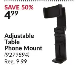 Princess Auto Adjustable Table Phone Mount offer