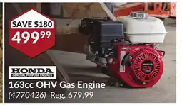 Princess Auto 163cc OHV Gas Engine offer