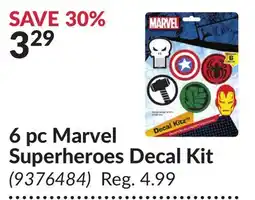 Princess Auto 6 pc Marvel Superheroes Decal Kit offer