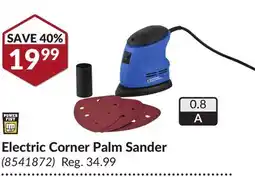 Princess Auto Electric Corner Palm Sander offer