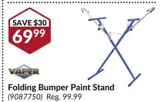 Princess Auto Folding Bumper Paint Stand offer