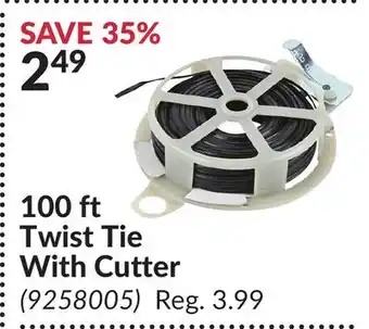 Princess Auto 100 ft Twist Tie With Cutter offer