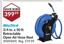 Princess Auto 3/4 in. x 50 ft Retractable Open Air Hose Reel offer