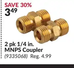 Princess Auto 2 pk 1/4 in. MNPS Coupler offer