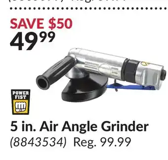 Princess Auto 5 in. Air Angle Grinder offer