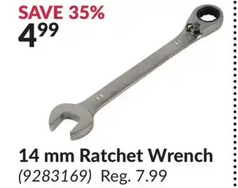 Princess Auto 14 mm Ratchet Wrench offer