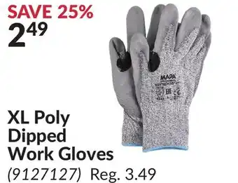 Princess Auto XL Poly Dipped Work Gloves offer