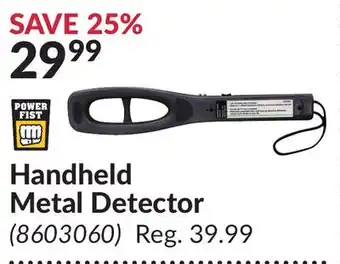 Princess Auto Handheld Metal Detector offer