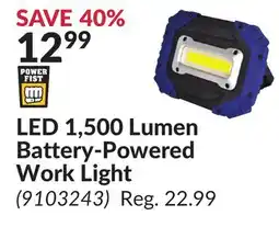 Princess Auto LED 1,500 Lumen Battery-Powered Work Light offer