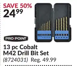 Princess Auto 13 pc Cobalt M42 Drill Bit Set offer