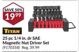 Princess Auto 25 pc 1/4 in. dr SAE Magnetic Nut Driver Set offer