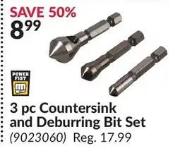 Princess Auto 3 pc Countersink and Deburring Bit Set offer