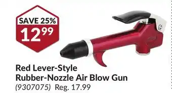 Princess Auto Red Lever-Style Rubber-Nozzle Air Blow Gun offer