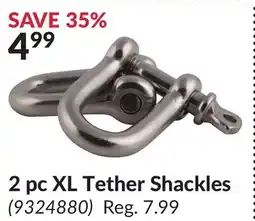 Princess Auto 2 pc XL Tether Shackles offer