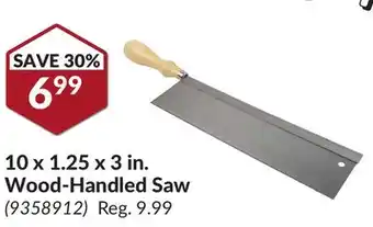 Princess Auto 10 x 1.25 x 3 in. Wood-Handled Saw offer