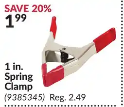 Princess Auto 1 in. Spring Clamp offer