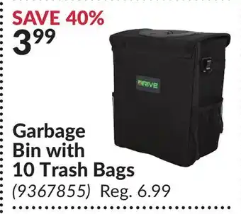 Princess Auto Garbage Bin with 10 Trash Bags offer