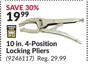 Princess Auto 10 in. 4-Position Locking Pliers offer