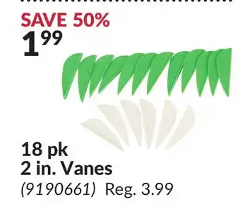 Princess Auto 18 pk 2 in. Vanes offer