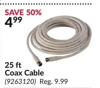 Princess Auto 25 ft Coax Cable offer