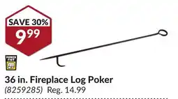 Princess Auto 36 in. Fireplace Log Poker offer