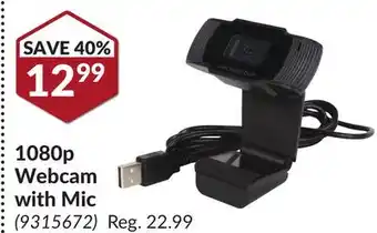 Princess Auto 1080p Webcam with Mic offer