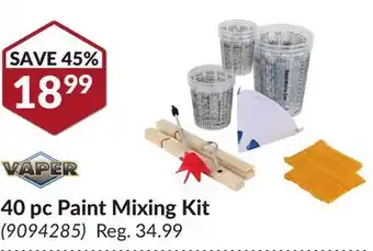 Princess Auto 40 pc Paint Mixing Kit offer