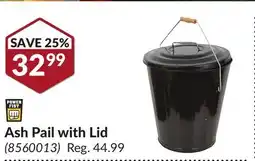 Princess Auto Ash Pail with Lid offer