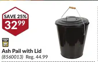 Princess Auto Ash Pail with Lid offer