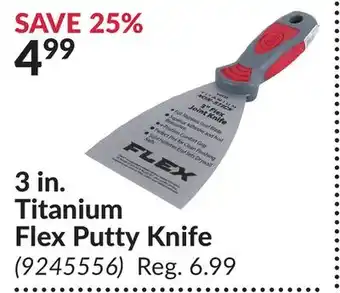 Princess Auto 3 in. Titanium Flex Putty Knife offer