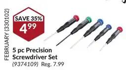 Princess Auto 5 pc Precision Screwdriver Set offer