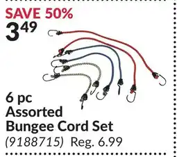 Princess Auto 6 pc Assorted Bungee Cord Set offer