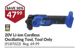 Princess Auto 20V Li-ion Cordless Oscillating Tool, Tool Only offer