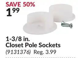 Princess Auto 1-3/8 in. Closet Pole Sockets offer