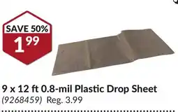 Princess Auto 9 x 12 ft 0.8-mil Plastic Drop Sheet offer