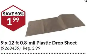 Princess Auto 9 x 12 ft 0.8-mil Plastic Drop Sheet offer