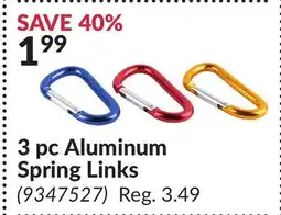 Princess Auto 3 pc Aluminum Spring Links offer