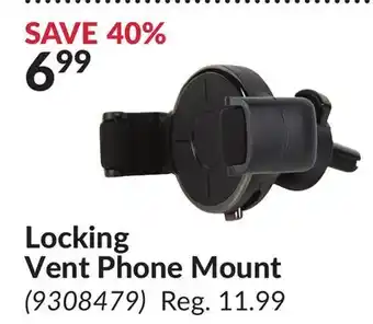 Princess Auto Locking Vent Phone Mount offer