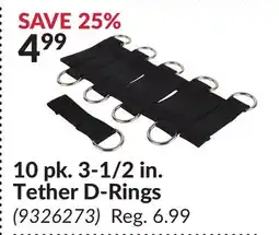 Princess Auto 10 pk. 3-1/2 in. Tether D-Rings offer