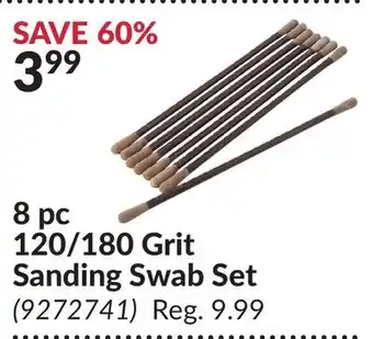 Princess Auto 8 pc 120/180 Grit Sanding Swab Set offer