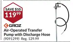 Princess Auto Air-Operated Transfer Pump with Discharge Hose offer