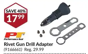 Princess Auto Rivet Gun Drill Adapter offer