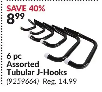 Princess Auto 6 pc Assorted Tubular J-Hooks offer