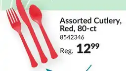 Party City Heavy-Duty Plastic Solid Colour Reusable Cutlery, 80-pk offer