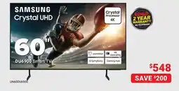 Visions Electronics SAMSUNG Crystal UHD DU6900 Smart TV offer