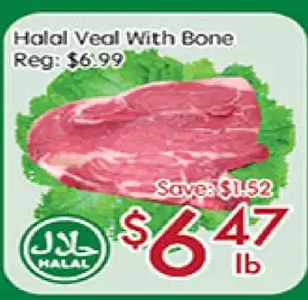 Sunny Food Mart Halal Veal With Bone offer