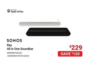 Visions Electronics SONOS All in One Soundbar offer