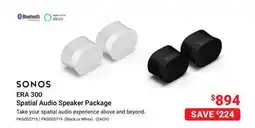 Visions Electronics SONOS ERA 300 Spatial Audio Speaker Package offer