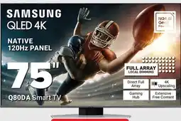 Visions Electronics Samsung Q80DA Smart TV 75 offer