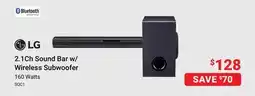 Visions Electronics LG 2.1Ch Sound Bar w/Wireless Subwoofer offer